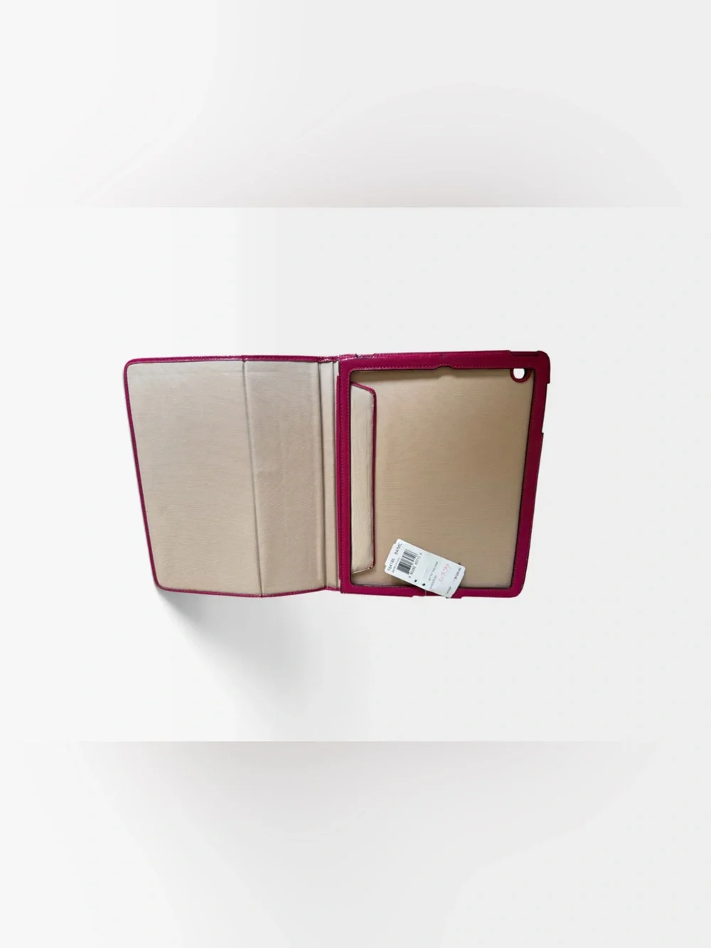 Coach F64186 Tartan Plaid Print iPad Folio Case Cover Multi Pink White NWT